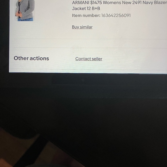 Armani Women's Navy Blazer Casual Jacket - Picture 12 of 16